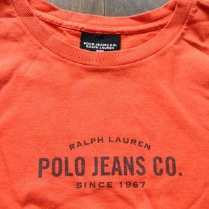 Vintage Ralph Lauren Polo Jeans Co. Orange T-shirt
